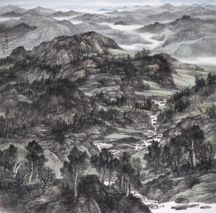 风吹绿染大青山