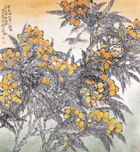 零落残红青子满