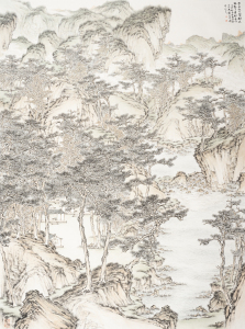 亭亭两个蒼樹立