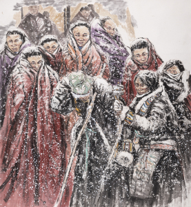 高原初雪