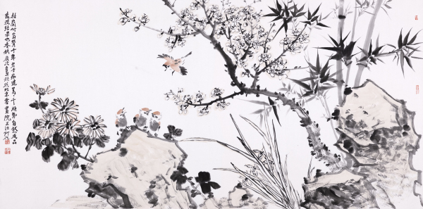 梅兰竹菊赞千年