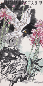 烟开翠扇清风晓