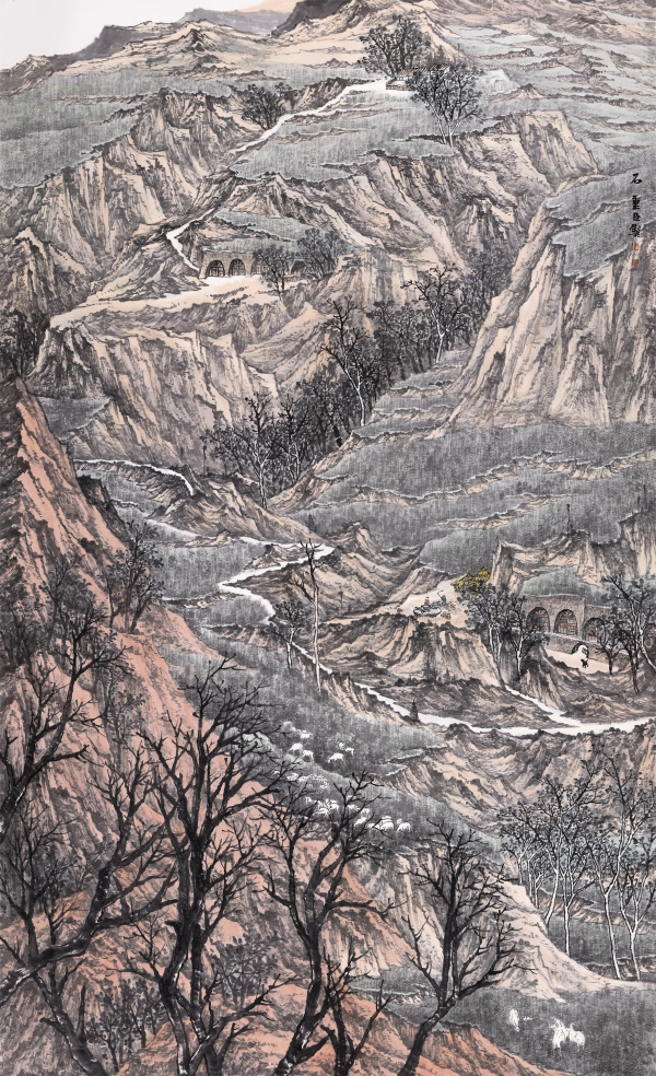 山色千寻常耸翠