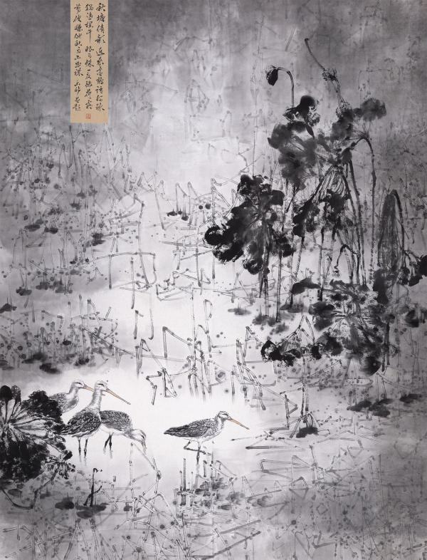 秋塘倩影