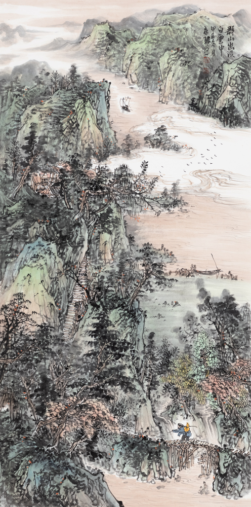 群山出没白云中