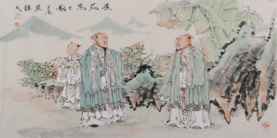 蕉荫高士图