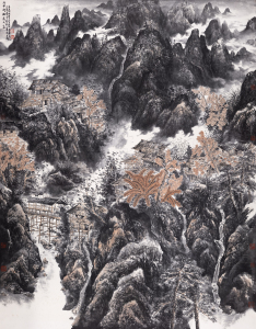 雨中秋树万人家