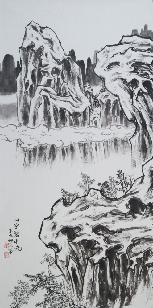 山空碧水流