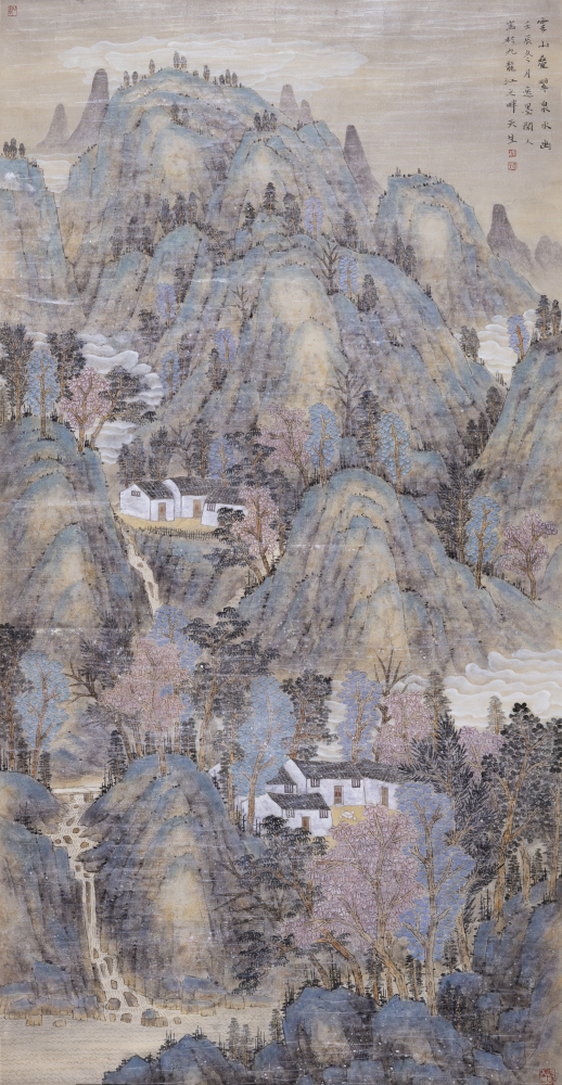 云山叠翠泉水幽二