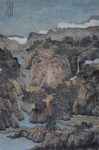 峭石浮岚俯翠微