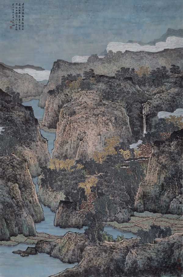 峭石浮岚俯翠微