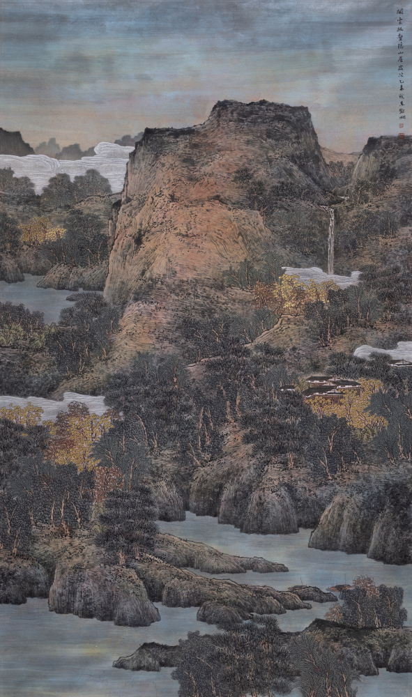 闲云幽壑隐山居