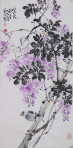 紫花疏影