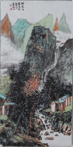 林泉飞瀑