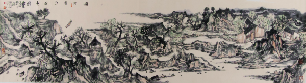 过雨溪山春色新