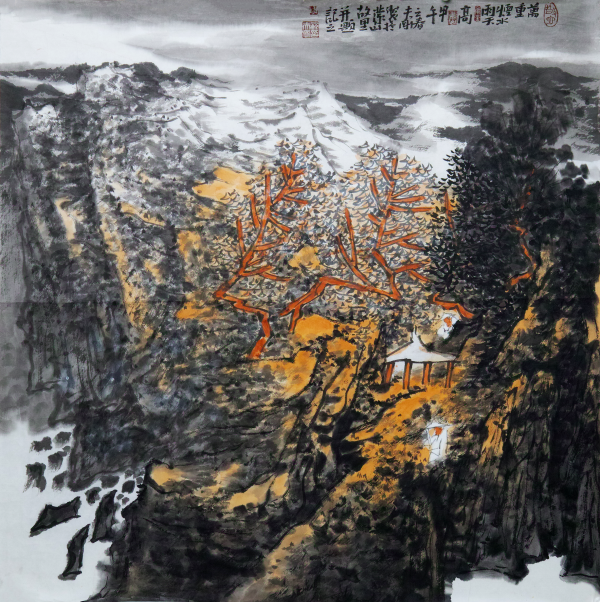 万重烟水雨天高