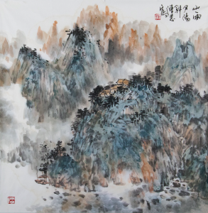 山雨夕阳斜