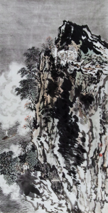 晴岚满户渔家晓