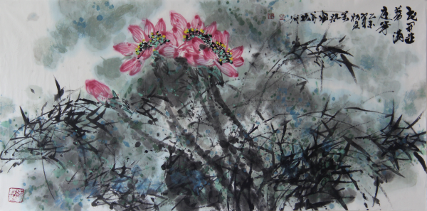 花开并蒂满庭芳